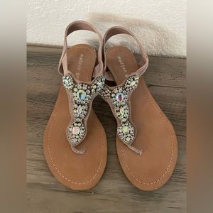 Madden Girl sparkle sandals. size 9. Wore once